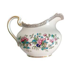RARE Aynsley Floral Creamer Gravy Boat Pitcher Flowers Antique 1930's Original